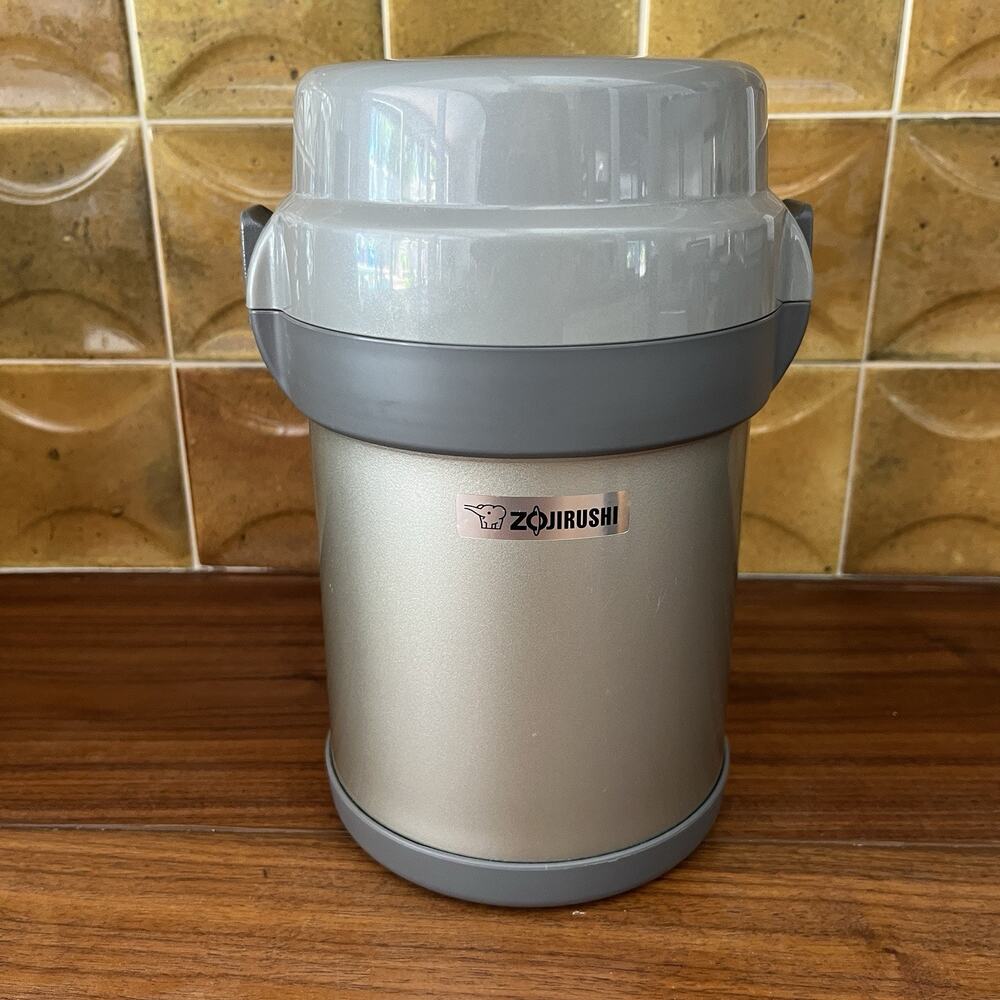 Zojirushi Mr. Bento Lunch Jar w/4 Plastic Food Bowls SL-JAE14 SA